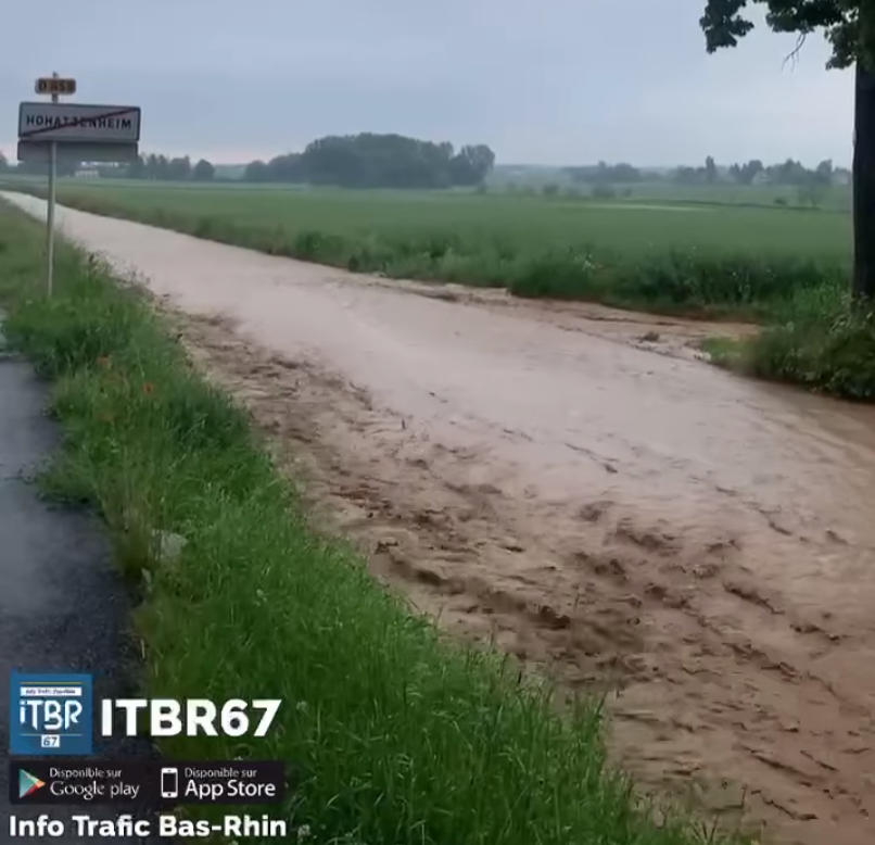 météo orages averses ruissllement ITBR67 Kochersberg
